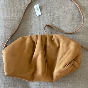 NWT Banana Republic Brown Suede Purse